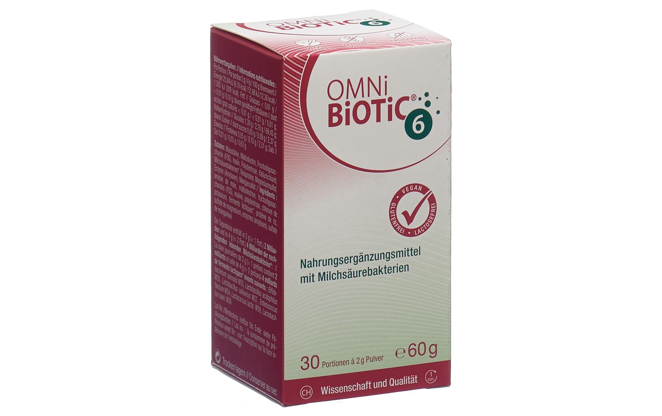 OMNI-Biotic 6 Pulver 30 x 2 gPulver mit Milchsäurebakterien