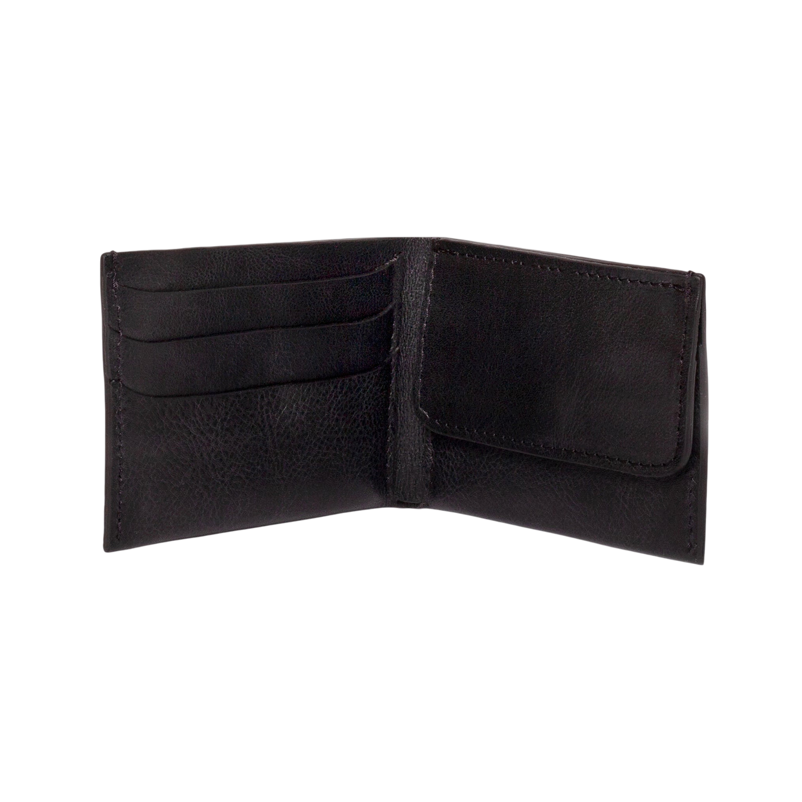 Flaches Portemonnaie Black