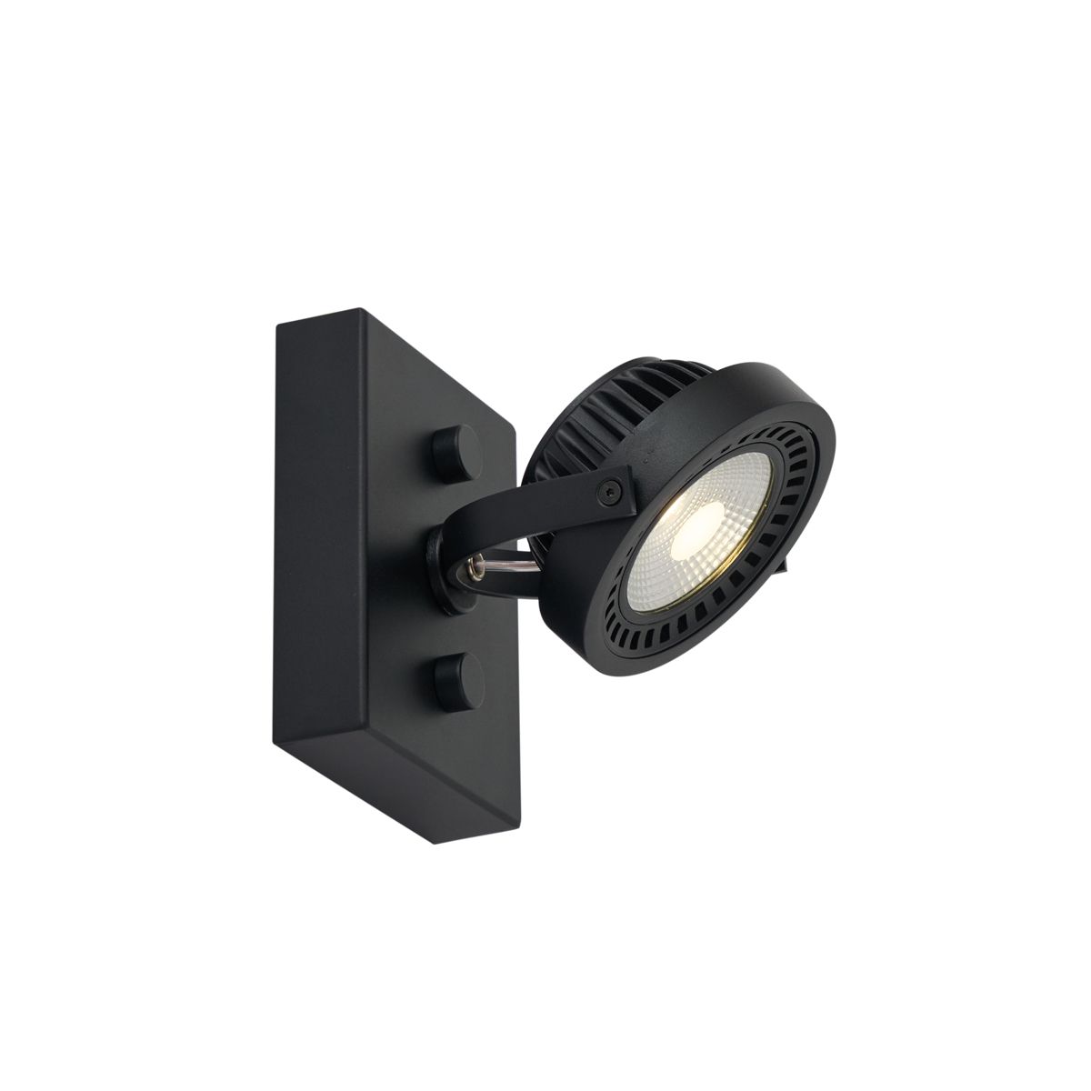 Moderne opbouw spot zwart incl. LED dimbaar - Apollo
