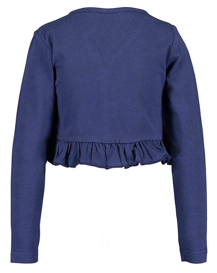Bolero-Jäckchen ESSENTIAL mit Rüschensaum in nachtblau