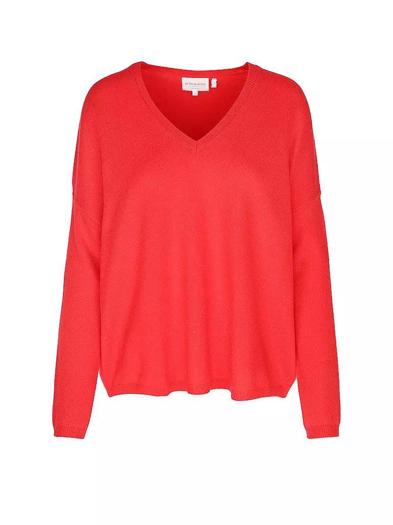 LES TRICOTS DE LEA Kaschmirpullover MONJAKOE rot