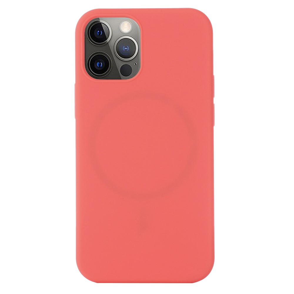 iPhone 15 Pro MagSafe Silikon Case Hülle - Hellrot