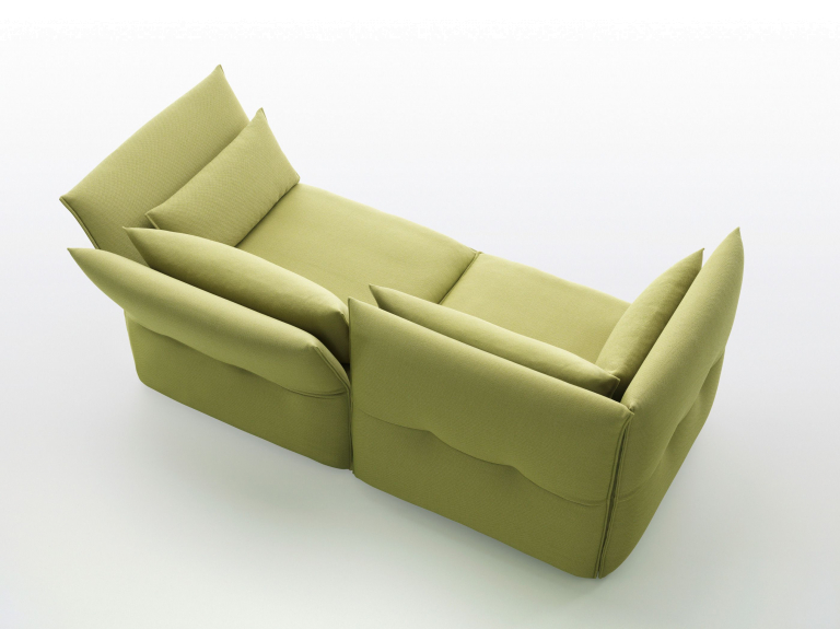 Vitra Mariposa 3-zits bank Iroko limoen