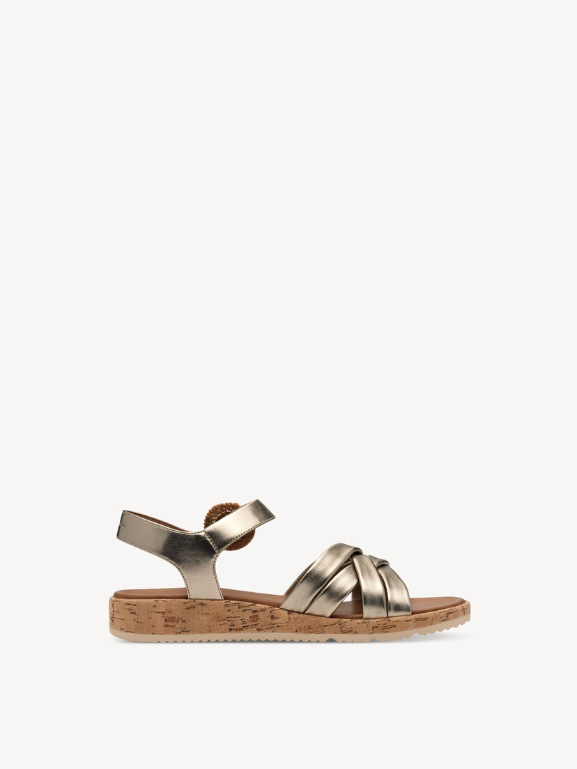 Leren Sandaal - metallic