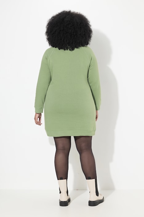 Sweatkleid, Stehkragen, Langarm, Taschen
