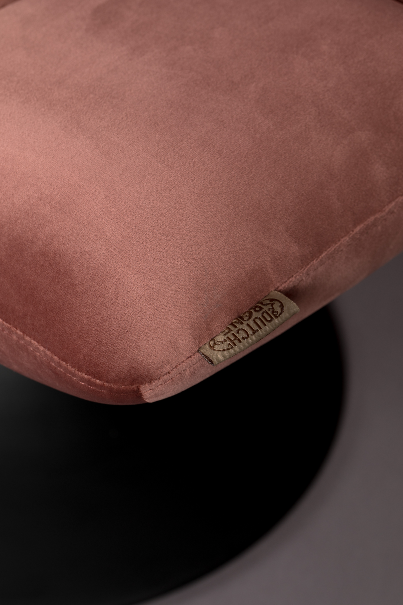 Hocker Bar velvet velvet oud roze