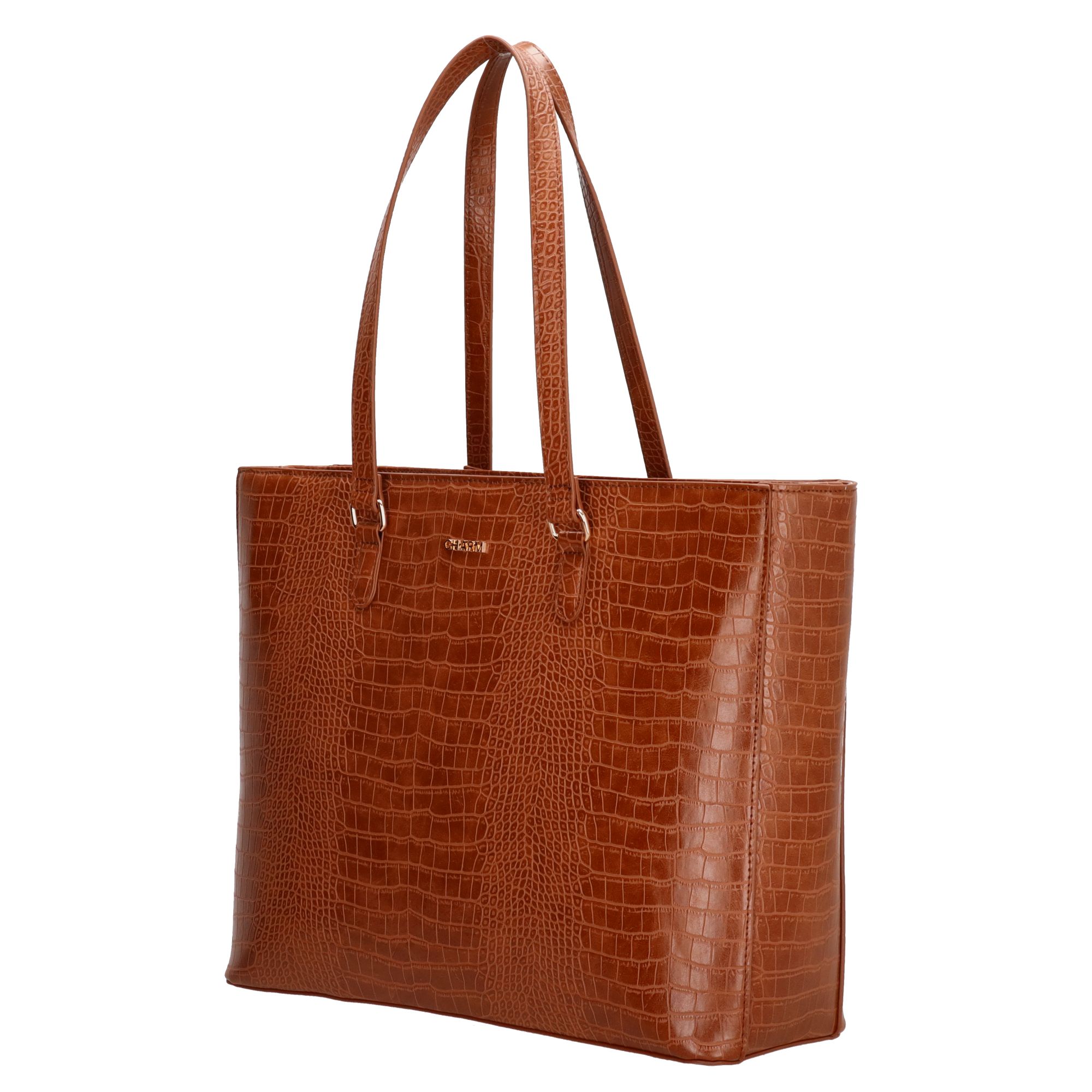 Charm London Midwood Shopper 15,6 inch Cognac