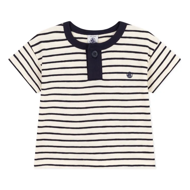 Petit Bateau T-shirt Maytica Jersey Flammé | Ecru