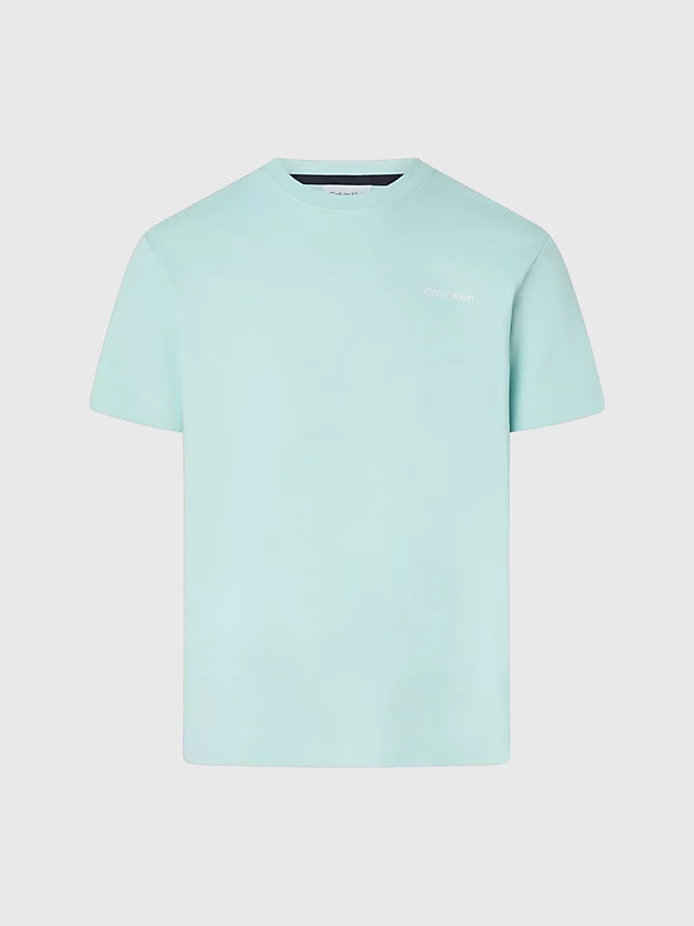Camiseta de algodão orgânico com logotipo
