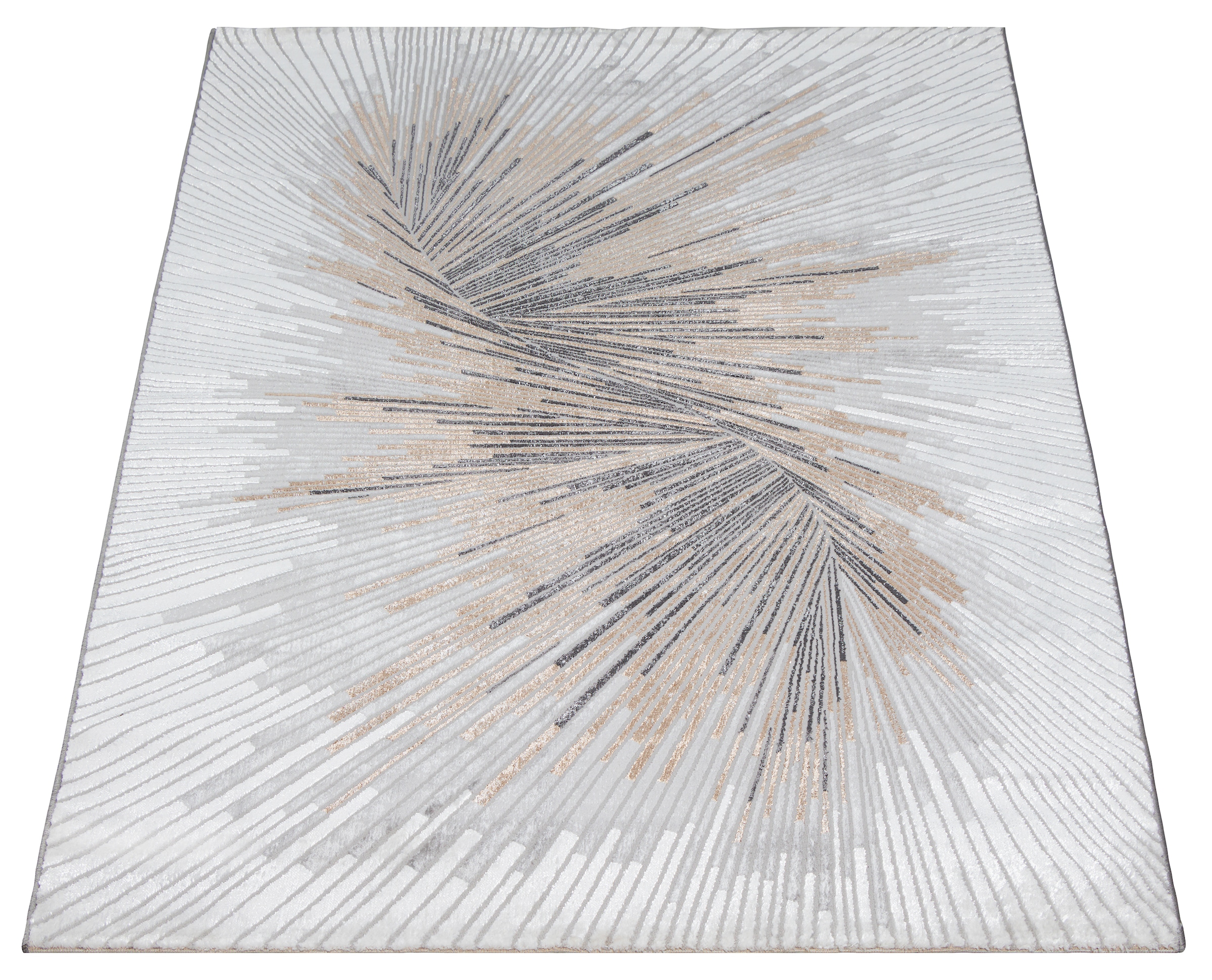the carpet Teppich »Mila« rechteckig 8 mm Höhe moderner Wohnzimmer Teppich elegant glänzender Flor