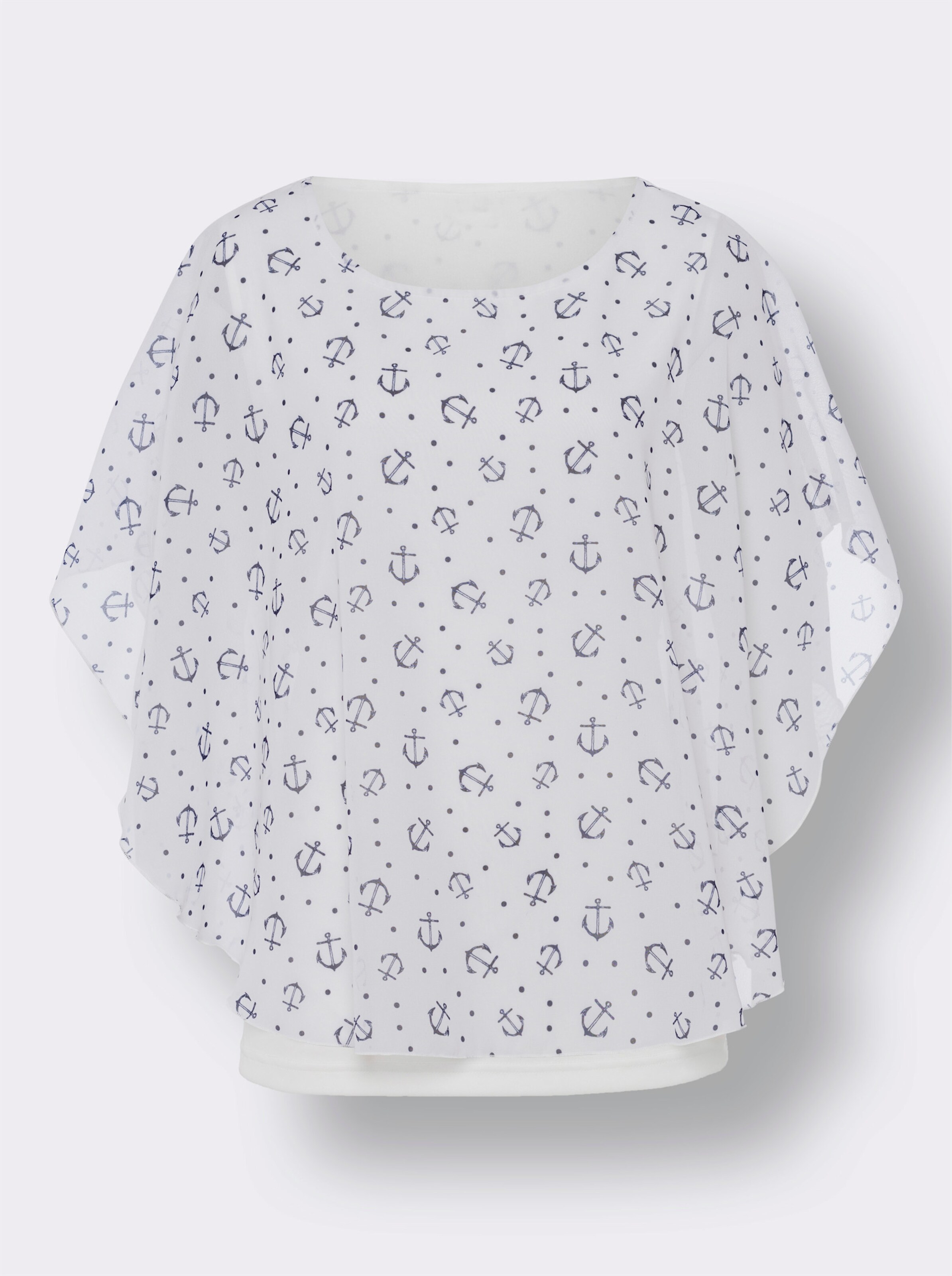 Georgettebluse in 2-in-1-Optik