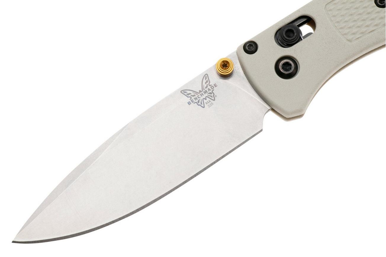 Benchmade Bugout 535-12 Stonewashed CPM S30V, Tan Grivory, zakmes