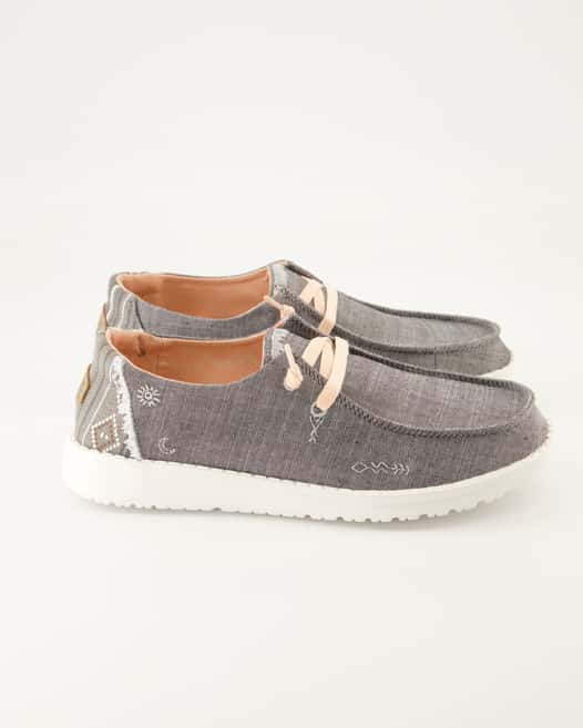 Hey Dude Wendy Boho Slipper in Grau