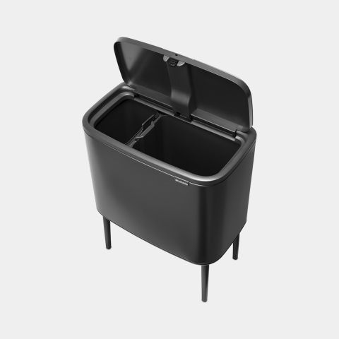 Bo Touch Bin, met 2 binnenemmers, 11   23 liter - Confident Grey
