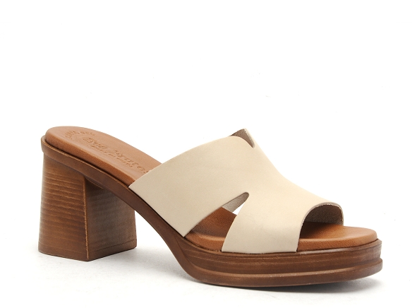 Eva frutos mules et sabots talons femme 3601 beige