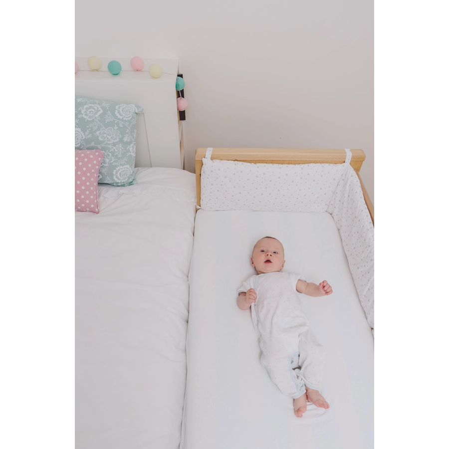 Treppy® Beistellbett Dreamy Plus 2 natur unbehandelt 60 x 120 cm