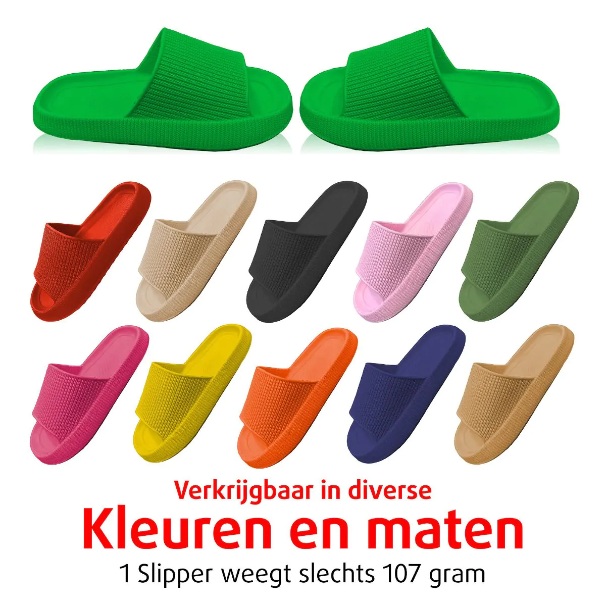 Orthopedische Zomer Badslippers (Groen)