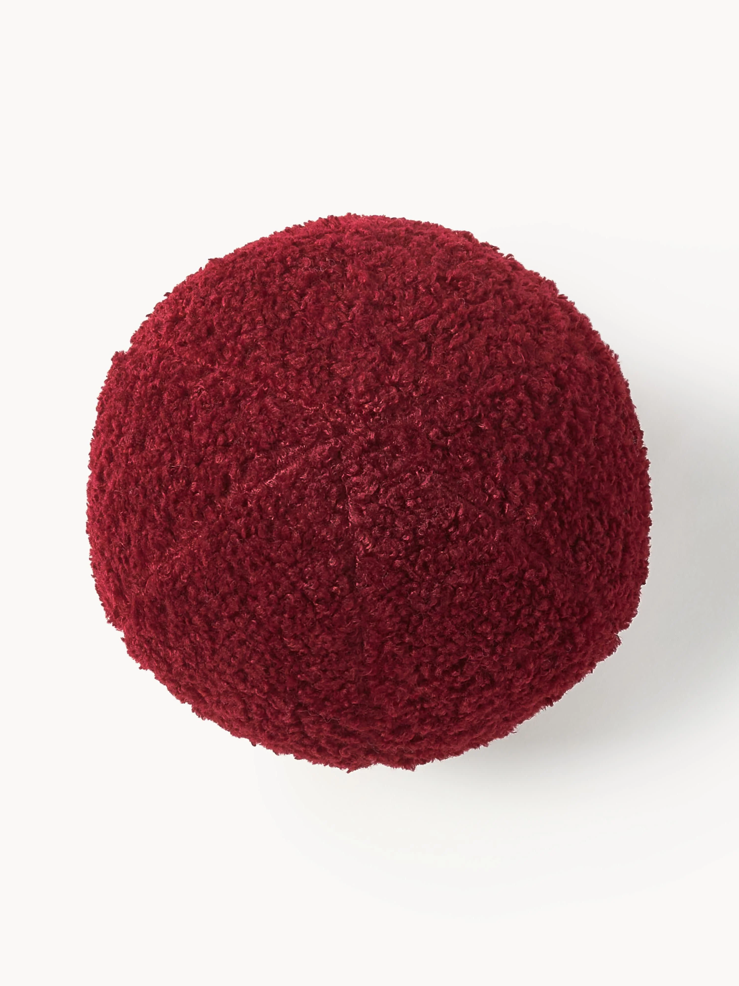 Ronde teddy stoffen decoratief kussen Dotty