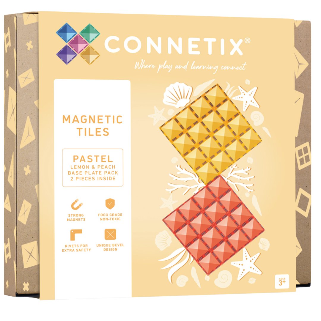 Connetix bodemplaten lemon-peach - 2st