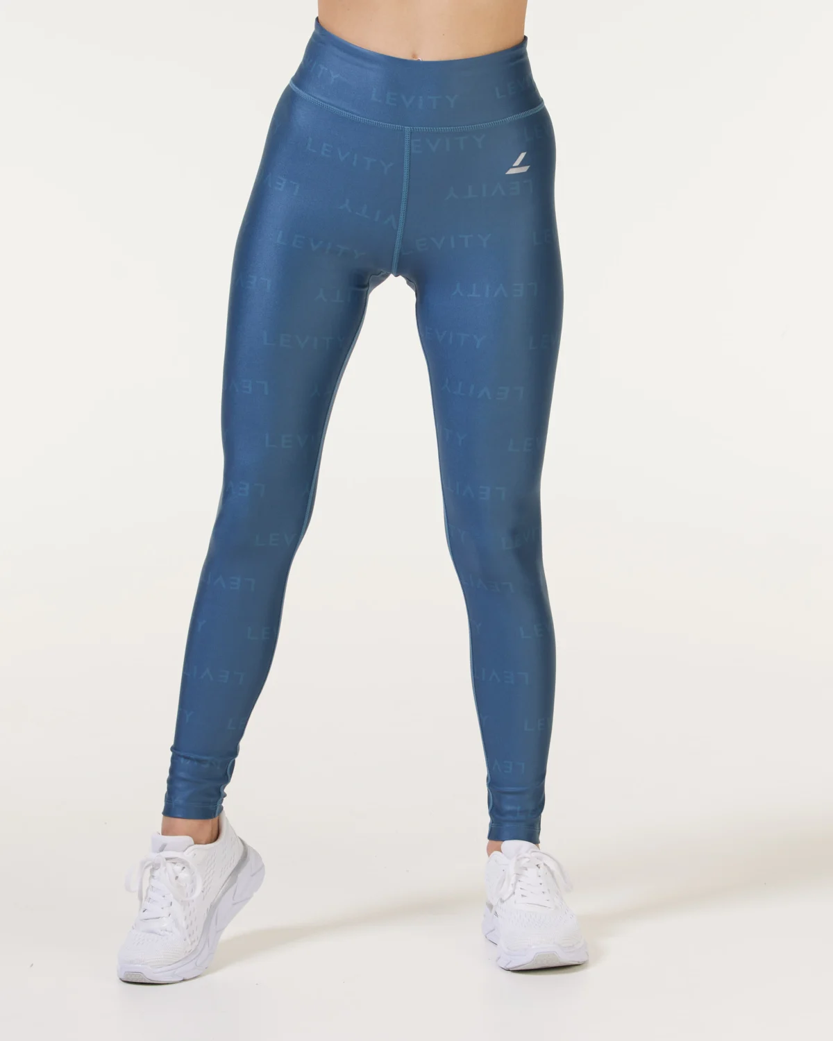 LEVITY Fast Track Print Tights Blue