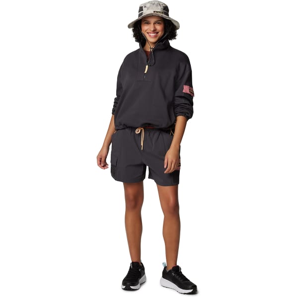 Sweat polaire COLUMBIA PAINTED PEAK CROPPED FLEECE SHARK/PINK AGAVE