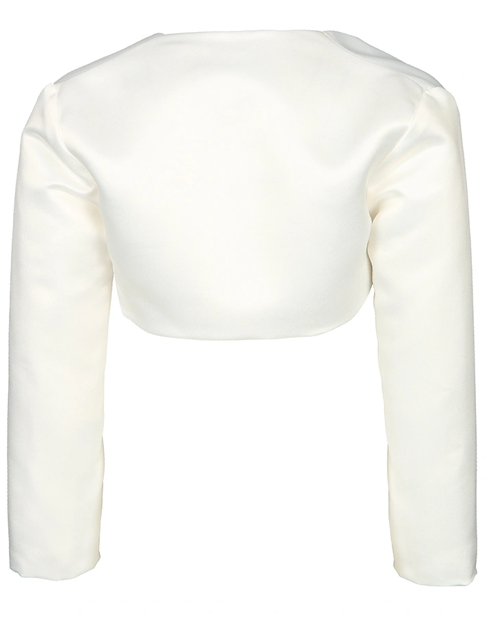 Satin-Bolero SOPHIE in ecru
