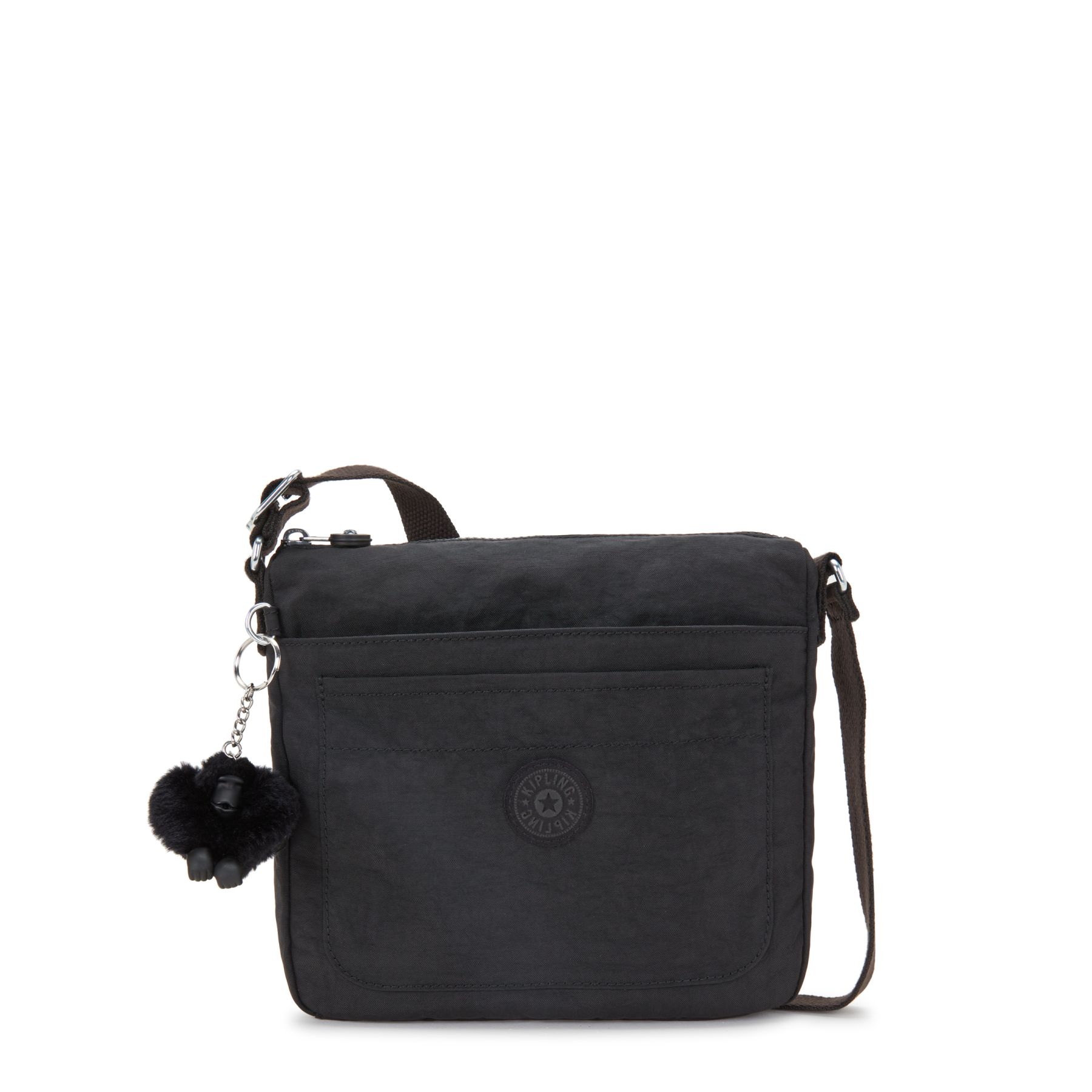 SEBASTIAN Sac à bandoulière moyen avec bretelle ajustable - Black Noir