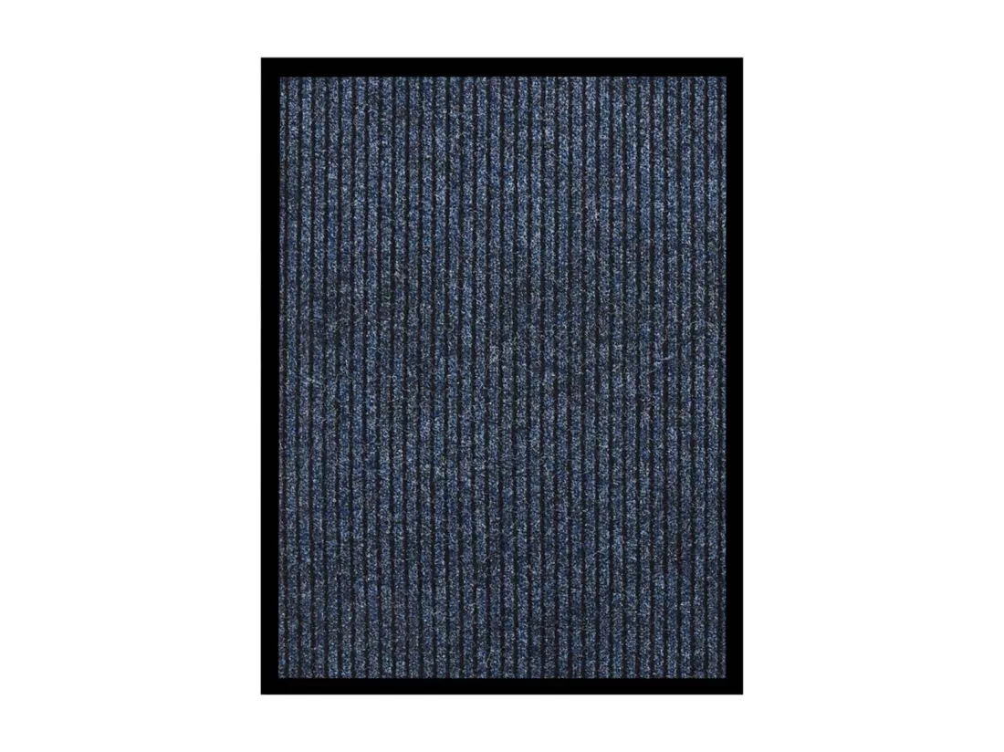 Paillasson rayé Bleu 60x80 cm