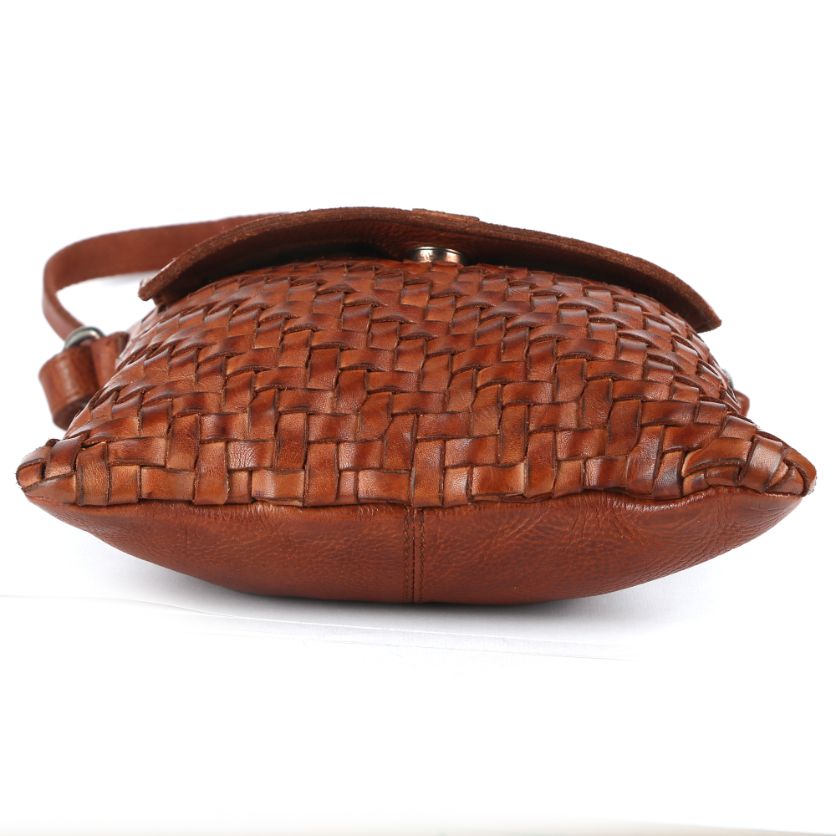 Genicci Desna Rivers Schoudertas Cognac