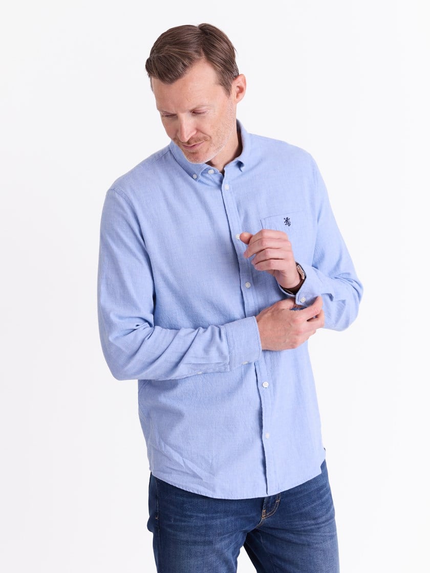 Delting skjorte Chambray Blue