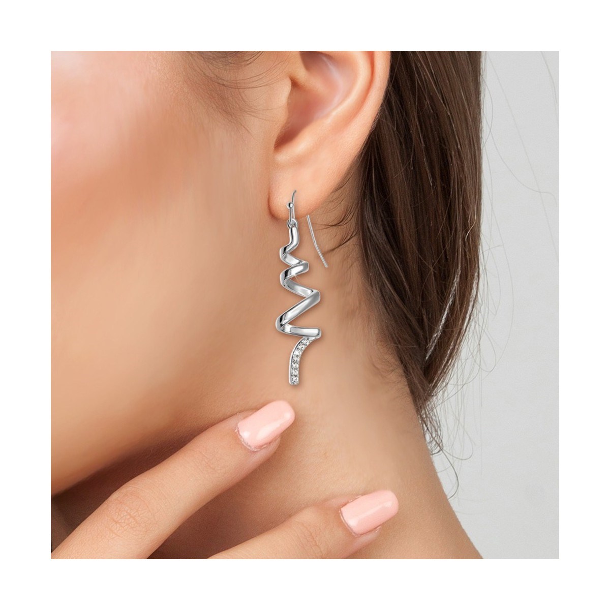 Boucles d'oreilles SC Crystal ornées de Cristaux scintillants