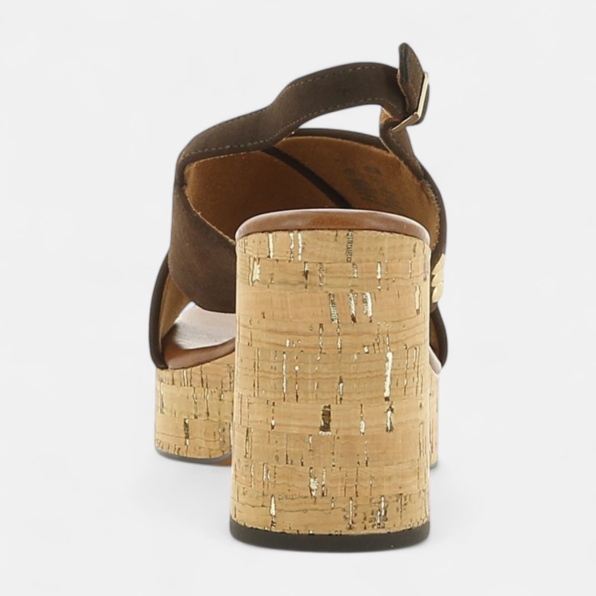Nu-pieds à talon Femme marron