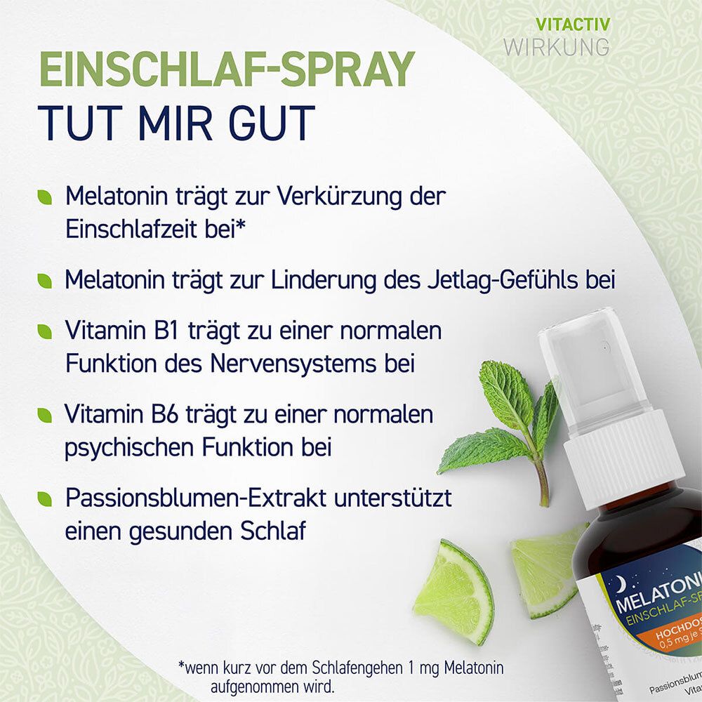 feelgood® Melatonin Einschlaf-Spray - Pfefferminz & Limette