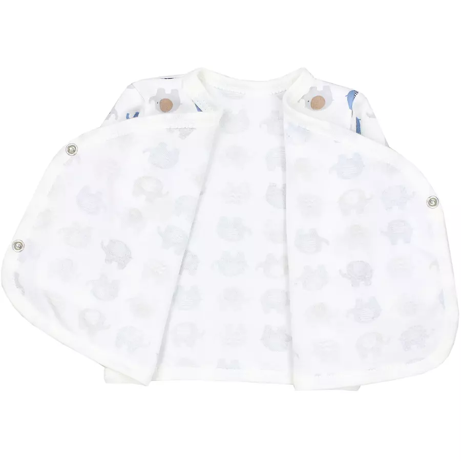 TupTam Baby Langarm Wickelshirt 5er Set blaugrün