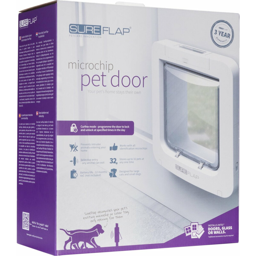 Sure Flap Microchip Huisdierluik Wit