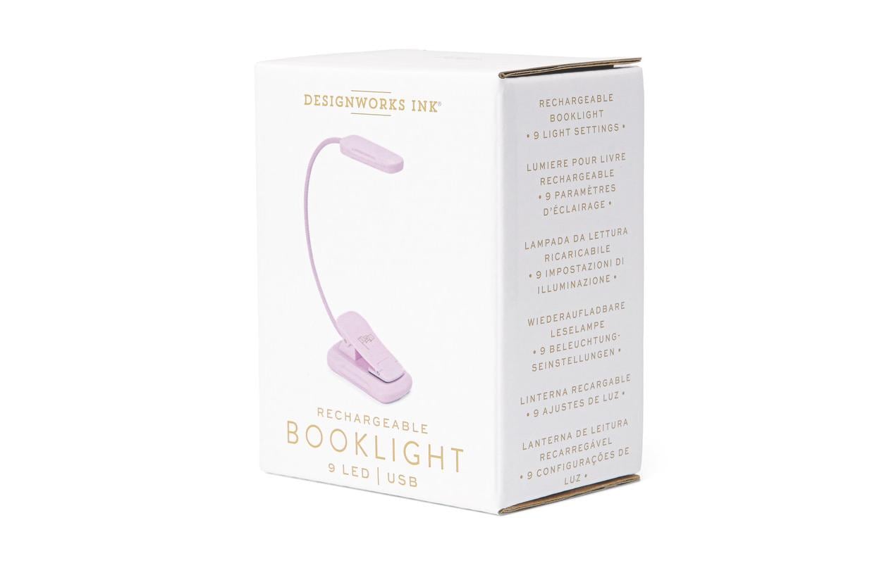 Leselicht LilaKompakte LED-Leselampe mit Clip