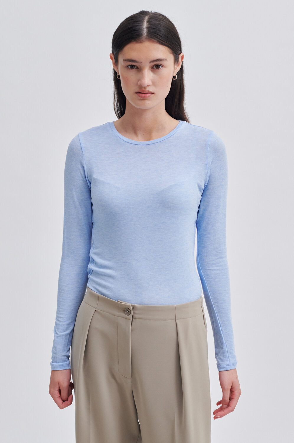 Second Female  Matima O-Neck langærmet t-shirt - Open Air
