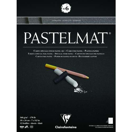 Clairefontaine PASTELMAT® No 6 Pastellmalblock anthrazit