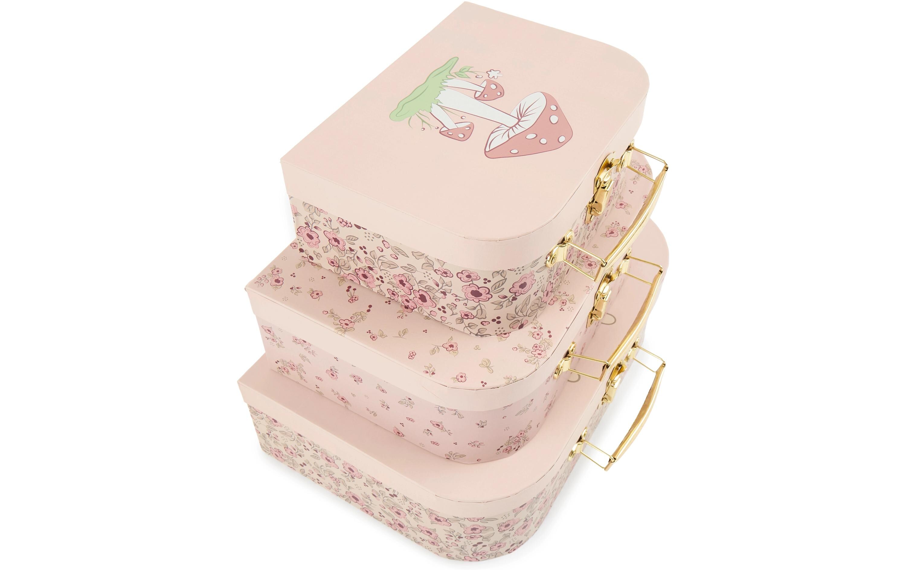 Spielzeugkoffer Ella dreamy flowers 3er SetKofferset zum Aufbewahren von Spielzeugen
