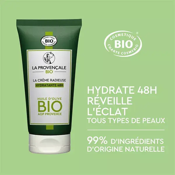 La Provençale Radieuse 48h Creme Hidratante Orgânico 50ml