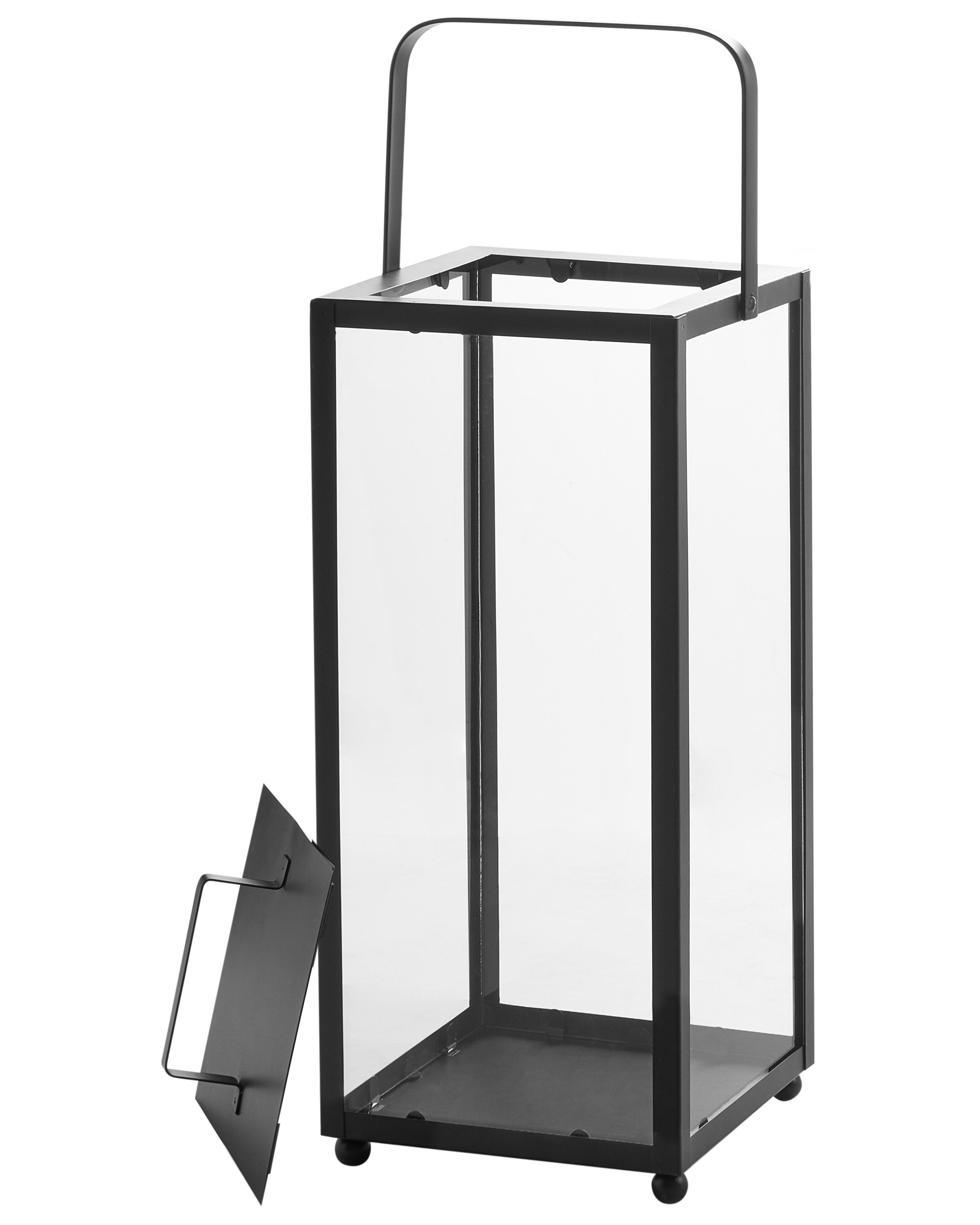 Lantaarn LEPAR Metaal 53 cm Zwart