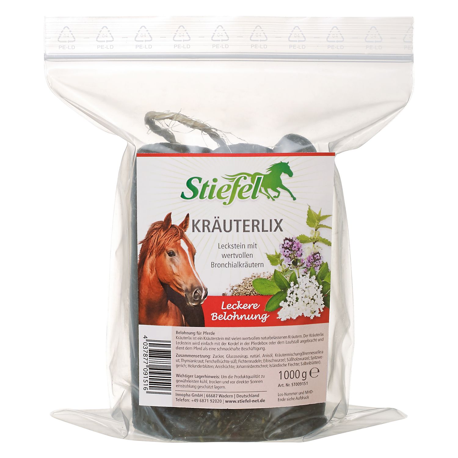 Stiefel Kräuterlix Leckstein  - 1 kg