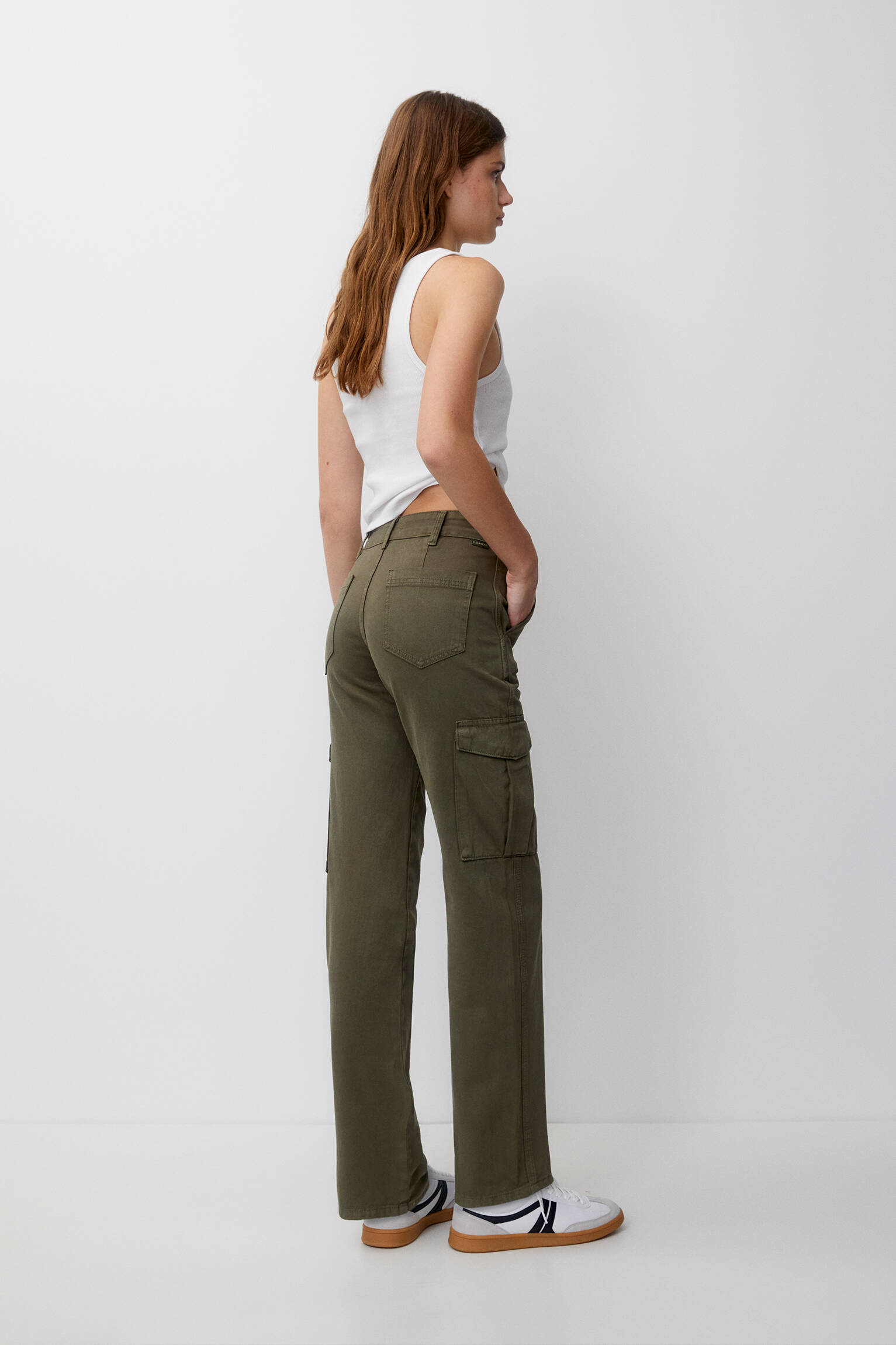 CALÇA CARGO RETA - CÁQUI