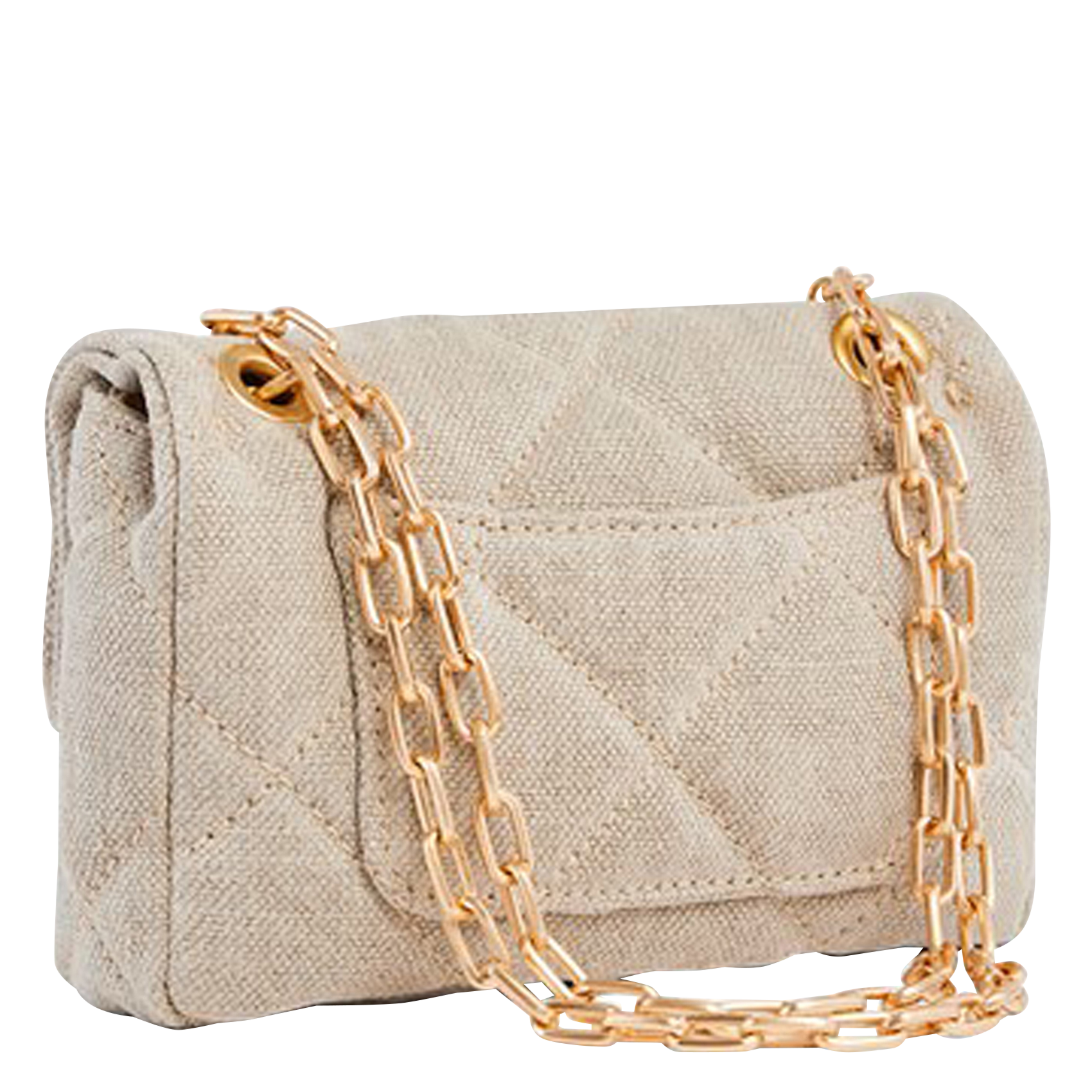 NANO MOON - Sac bandoulière en lin | Beige