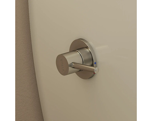 VitrA Aquacare Sento douchetoiletset, randloos, met hygiënedouche, glanzend wit, HygieneGlaze, met toiletzitting 7748B003-6206