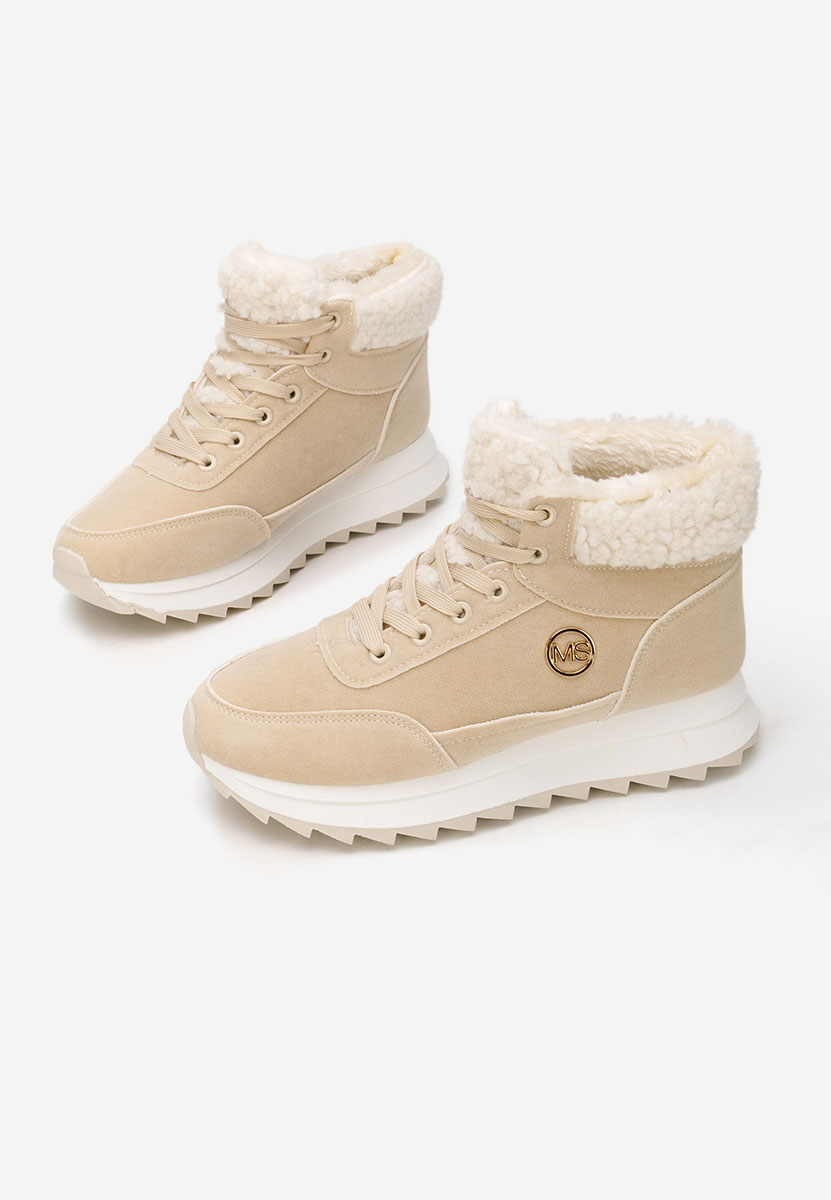 Baskets d'hiver pour femmes beige Avilma V3
