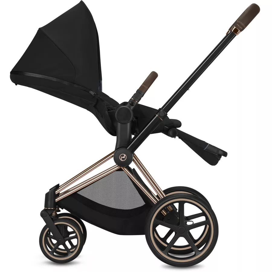 cybex PLATINUM Kombikinderwagen Priam Chrome Brown Soho Grey