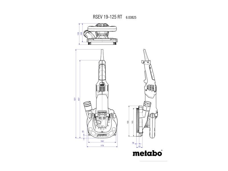 Metabo Renovierungsschleifer RSEV 19-125 RT Schleifmaschine
