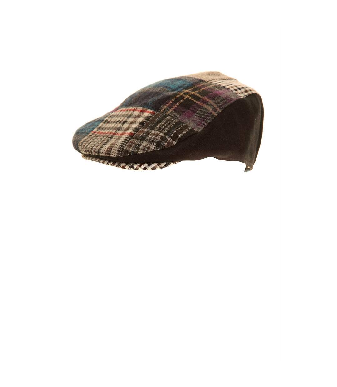 Casquette plate à motif patchwork - Homme (Noir) - UTHA254