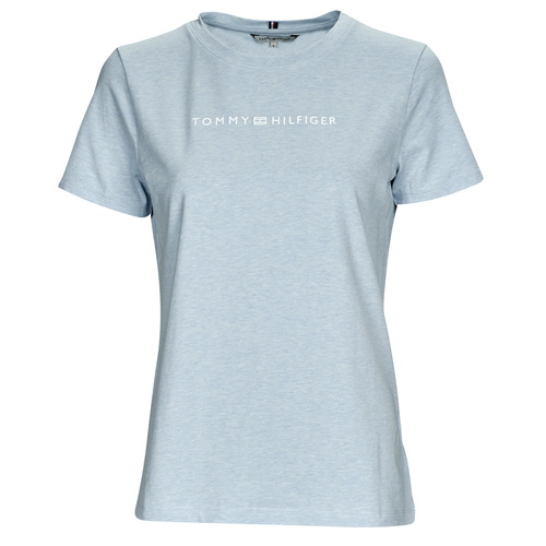 Tommy Hilfiger - REG FROSTED CORP LOGO C-NK SS - Bleu ciel